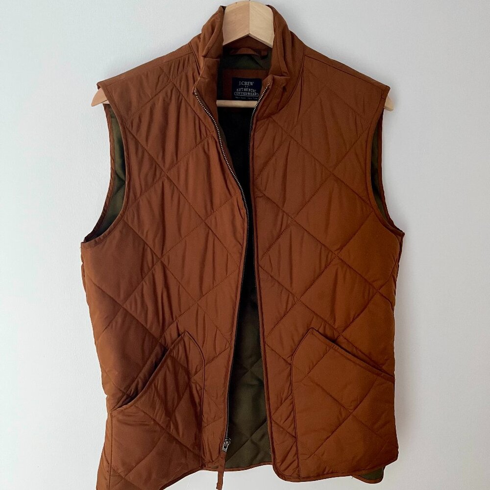 J Crew quilted walker vest
